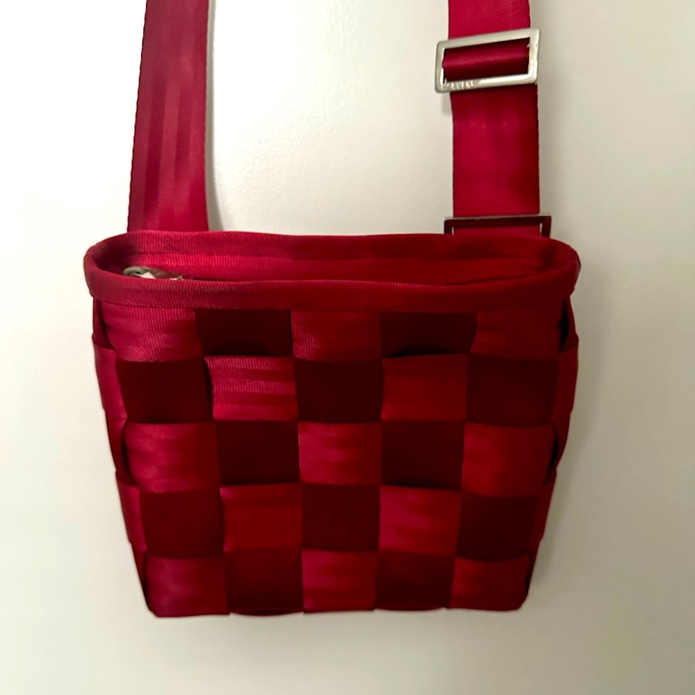 Harvey original Seatbelt Red Crossbody Purse